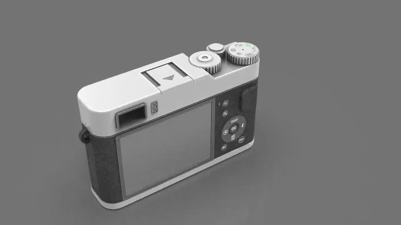 4K Ultra HD Compact Camera with Powerful Zoom 3D Model