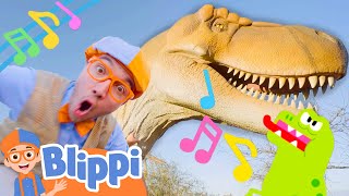 Blippi&#39;s T-Rex Dinosaur Song! Blippi Educational Science Songs for Kids