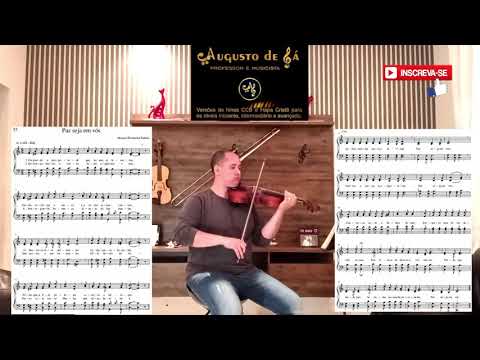 Hino 55 CCB Paz seja em Vóz - Violino e Piano com Partitura.