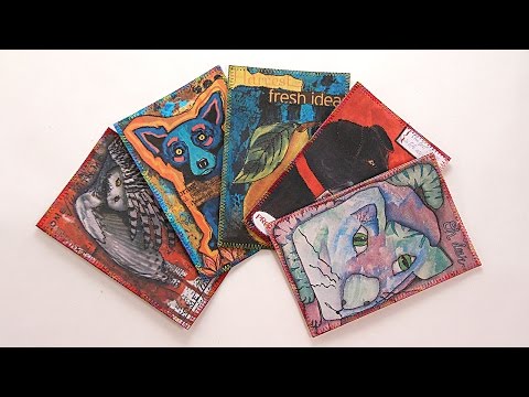 LIVE! Art Journal Pages as Postcards