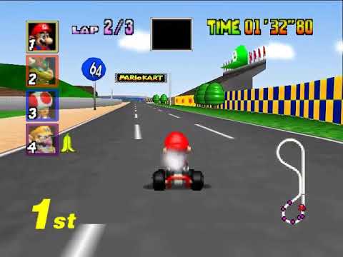N64 Game Sample Video - Mario Kart 64 USA