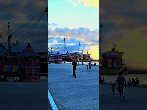 una tarde en el  malecon puerto barrios izabal📸🇬🇹