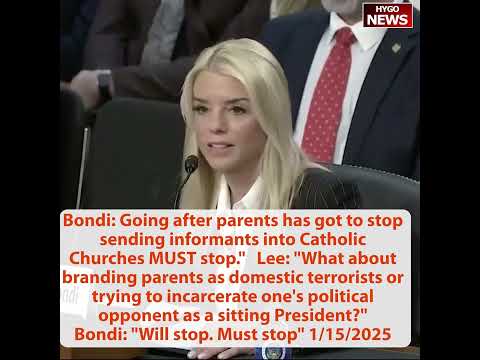 Bondi: Kash Patel 60 jury trials； To Durbin: Do you have the entire context? weaponization Must stop