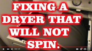 Dryer drum not spinning and making a humming noise