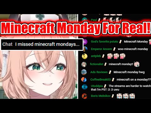 Chat When Nimi Announces That Minecraft Mondays Are Back: