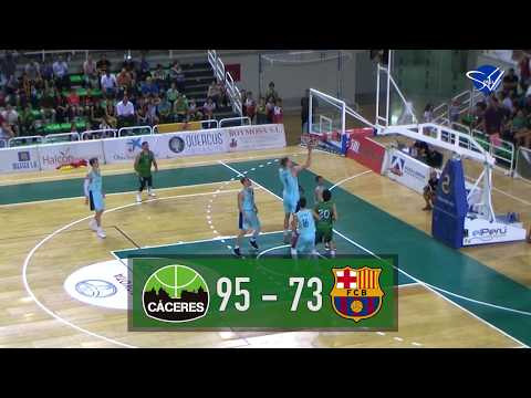 Resumen: Cáceres Patrimonio de la Humanidad - FC Barcelona Lasa [LEB Oro 17/18]