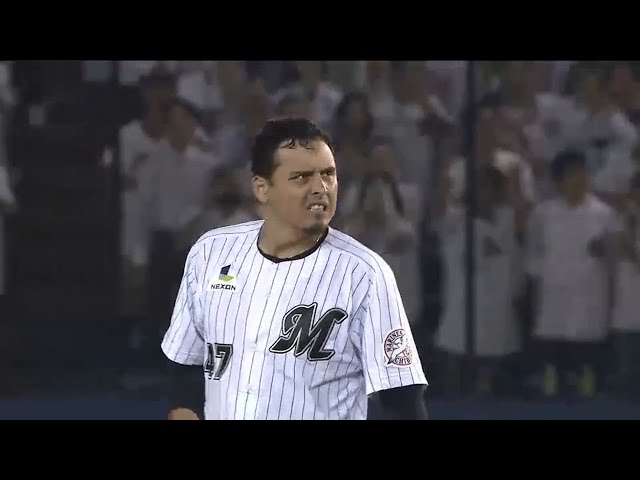 【5回裏】2死から3連打で勝ち越し!! マリーンズ・クルーズ 2点タイムリー2ベース 2015/6/12 M-G