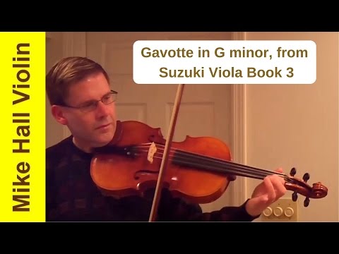 Gavotte in G minor - #3 from Suzuki Viola Book 3