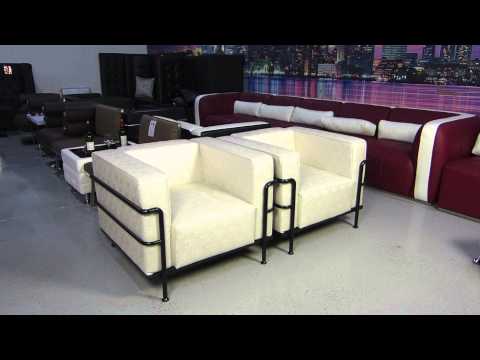 Le Corbusier Style Moder Sofa with Custom Tubing by ModernLine