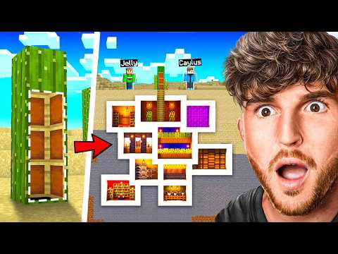 Secret Underground Base BUILD BATTLE in Minecraft! (Ft. Jelly)