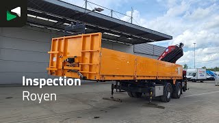 Royen SO.2.P Crane/Kran HMF3000-K6 Lenkachse NL-Trailer flatbed semi-trailer for sale image 4 Royen SO.2.P Crane/Kran HMF3000-K6 Lenkachse NL-Trailer flatbed semi-trailer image 4