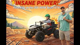🛠️Firstrideon Review BUILD & DRIVE: 36V 400W Kids UTV Assembly + Speed Test!