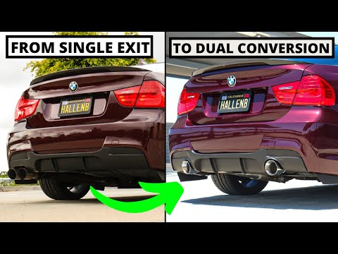 Dual Exhaust Conversion On My BMW E90 328i N52! | Muffler + Resonator Delete