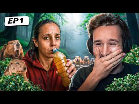 LA SURVIE EN MODE HARDCORE (elle boit de l’eau empoisonnée) React Netflix OUTLAST #1