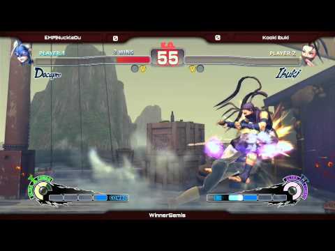 VS EVO Sponsorship 2014 - EMP|NuckleDu (Decapre) vs Kooki Ibuku (Ibuku) - Winners Semifinals - USF4