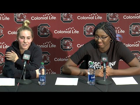 POSTGAME: Olivia Thompson, Aliyah Boston on Alabama State — 11/5/19