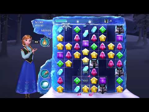 Frozen Free Fall: Snowball Fight Level 97 Walkthrough, , No Power Ups