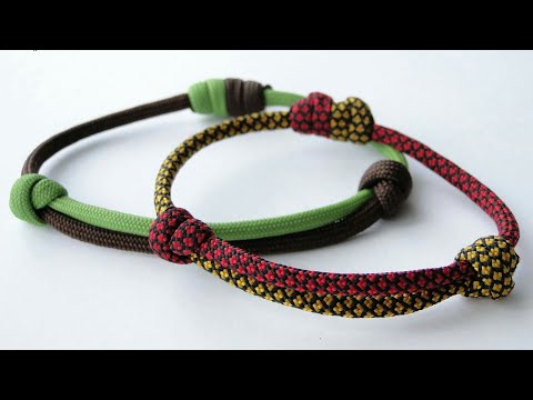 Make the Sliding Knot Two Color Paracord Friendship Bracelet – Friendship Bracelet Tutorial