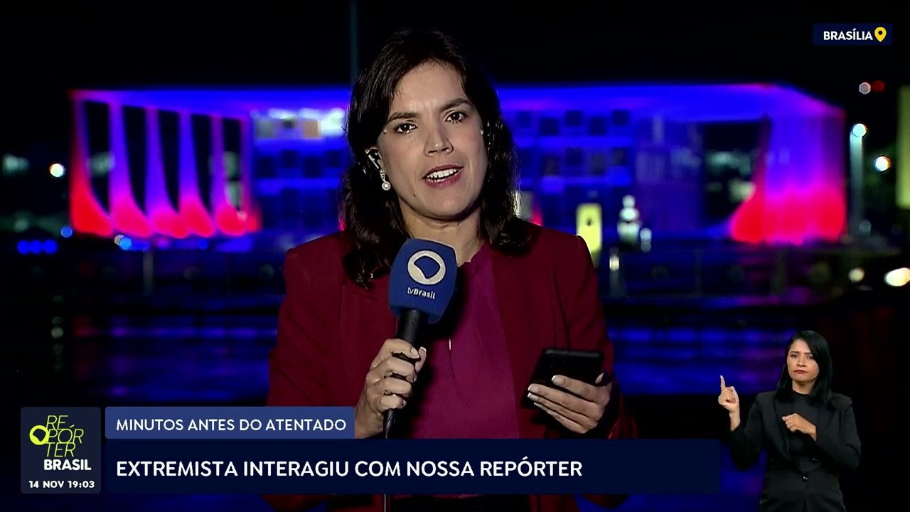 Autor de atentado contra STF chegou a interagir com repórter da TV Brasil