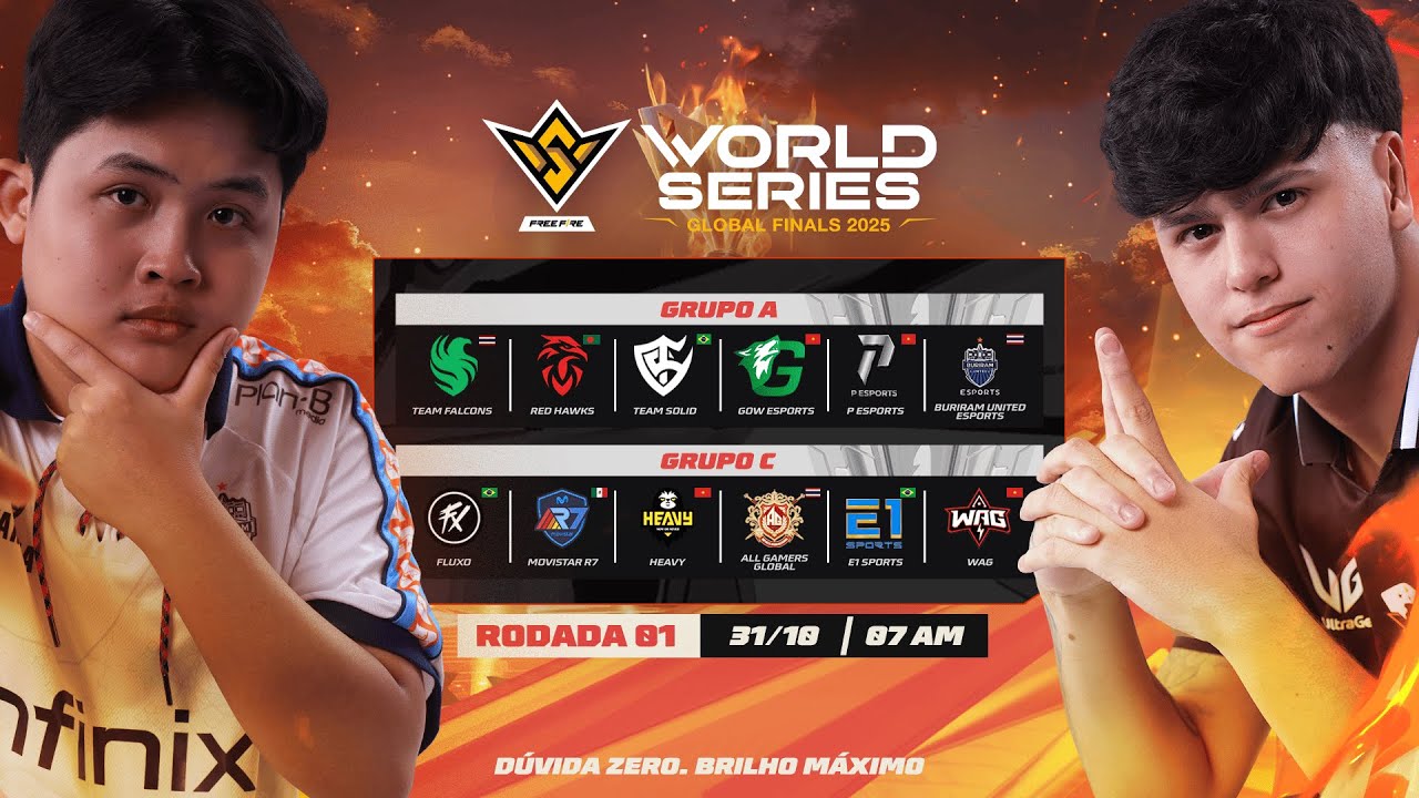 MUNDIAL DE FREE FIRE | FFWS GLOBAL FINALS 2025 | RODADA 1 | GRUPO A x C |  AO VIVO #freefire