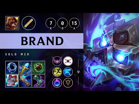 Brand Mid vs Twisted Fate - KR Master Patch 25.06
