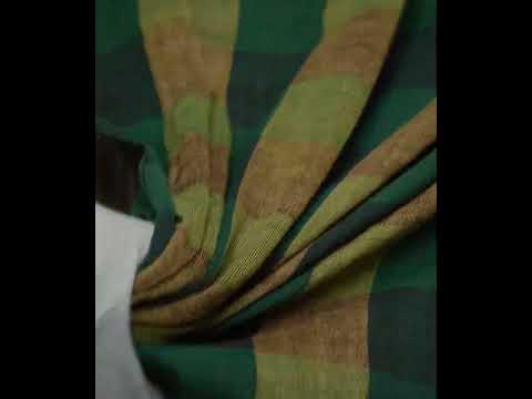Check Multicolor Pure Khadi 105 GSM Handwoven Fabric 707 — video