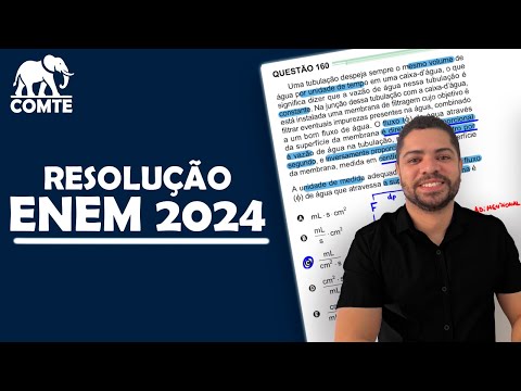 Questão 160 | Prova Verde ENEM 2024 | Uma tubulação despeja sempre o mesmo volume de água