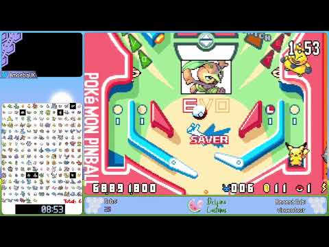 Pokemon Pinball: Ruby&Sapphire Complete Pokedex Speedrun in 5:50:24 (World Record)