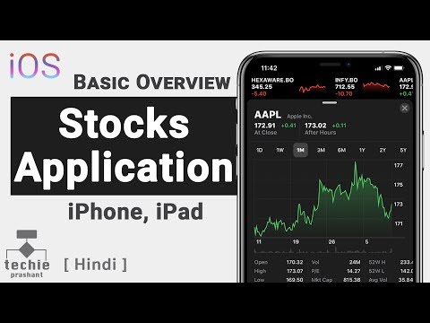 iPhone Stocks Application - Basic Overview | Techie Prashant | HINDI