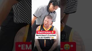 HE *CRIED* AFTER THIS NECK CRACK‼️😭#chiropractic #backpain #neckpain #trending