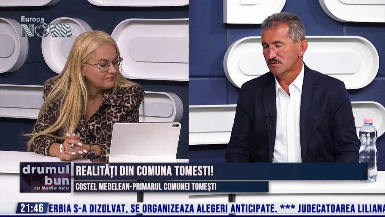 VIDEO (integral) emisiune Drumul Bun cu NADIA IUCU. Invitat: Costel Medelean-primarul comunei Tomesti