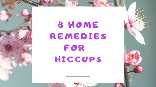 Stop the Hiccups with the 8 Best Home Remedies #Shorts