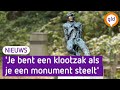 Bronzen beeld nabestaanden suicide gestolen