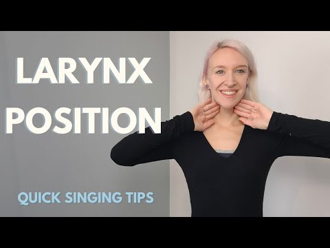 Quick Singing Tips | Larynx Position. How to sing with a high and low larynx to change sound quality