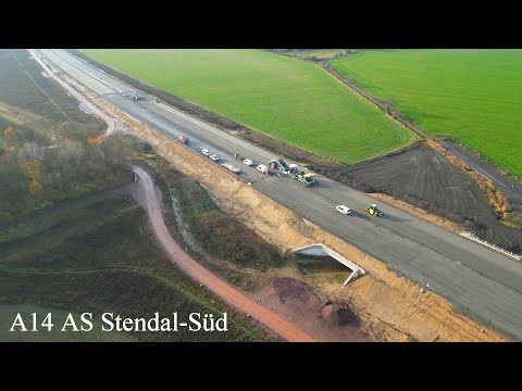 A14 Baustelle AS Stendal-Süd, November 2025