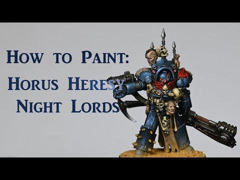 How to Paint: Night Lord Praetor for Horus Heresy