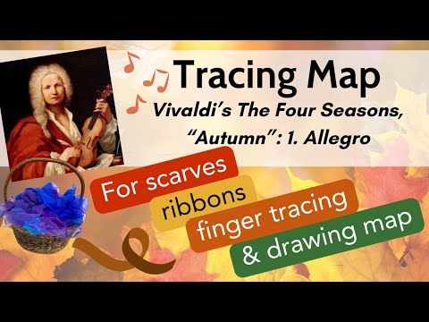 Musical Tracing Map - Brain Break and Calming Movement Activity - Vivaldi Autumn Allegro