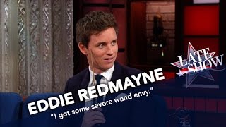 Eddie Redmayne Shows Off His Wand Skills