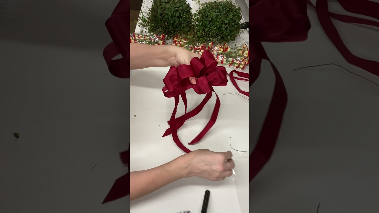 DIY Kerstkrans “De Strik” How to make a ribbon bow