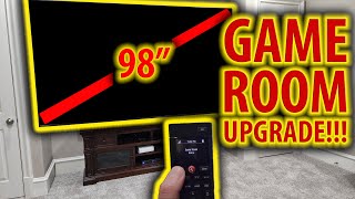 Installing a 98" TV, Klipsch In-Ceiling Speakers & Control4 Smart Remote