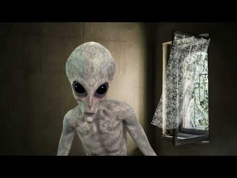 SCARY ALIEN VJ Loop - Trippy Psychedelic Background Animation