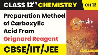 Preparation Method of Carboxylic Acid From Grignard Reagent | Class 12 Chemistry Unit 8 | CBSE