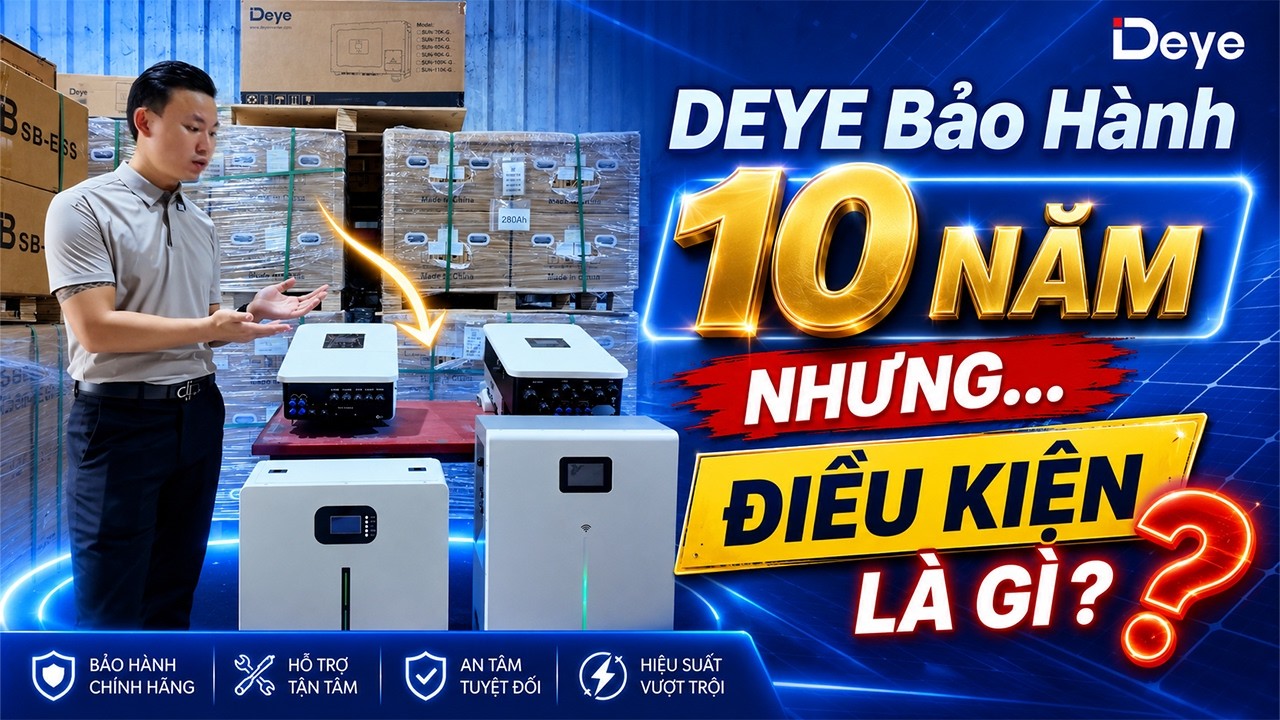 DEYE Chính Thức Bảo Hành 10 Năm. Nhưng Cần Đáp Ứng Những Điều Kiện Gì?