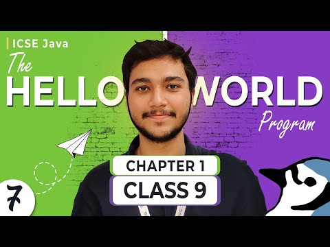 L007 Helloworld Program In Java Class 9th Icse Computer Applications Java