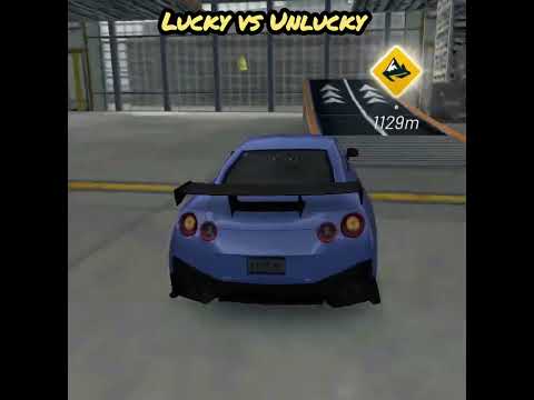 Lucky vs Unlucky (extreme car driving simulator) #shorts #mggamerz