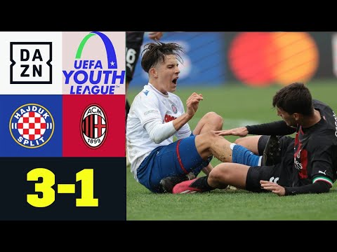Torreiche zweite Hälfte im Halbfinale: Hajduk Split U19 - AC Mailand U19 | UEFA Youth League | DAZN