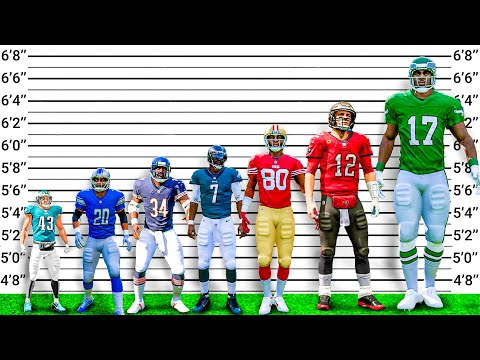 I Scored A TD With The Best Player At Every Height!