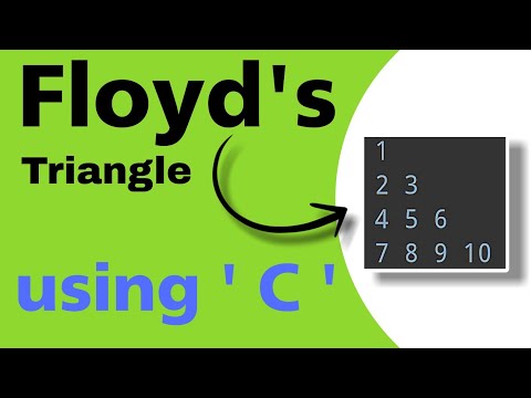 Floyd's Triangle 📐 | Using C language | #cprogramming #clanguage #ctutorials #learnc #cprogramming