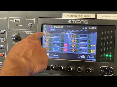 Midas M32 Practical Exam 5 - FX to Mains