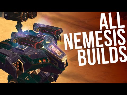 ALL NEMESIS BUILDS - Nemesis MK2 Gameplay (Live Stream) || War Robots [WR]
